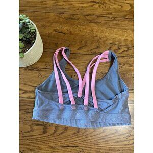 𝅺lululemon Energy Bra Exhale Wm 6 Heathered Slate Battleship Very Light Flare